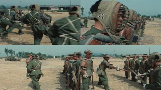 70年代军营拼刺训练老视频12