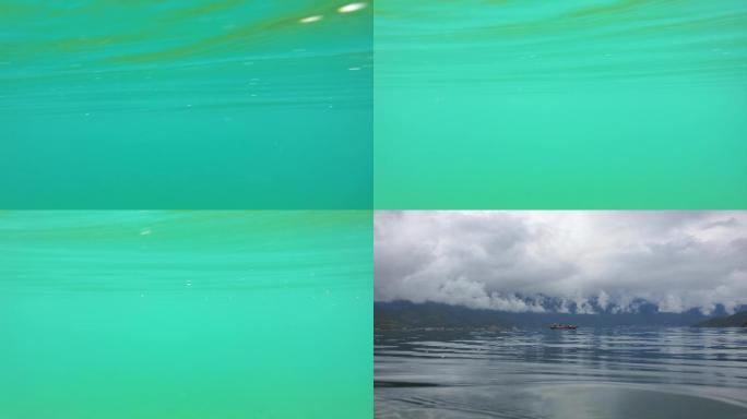 泸沽湖水下摄影(转场）4k