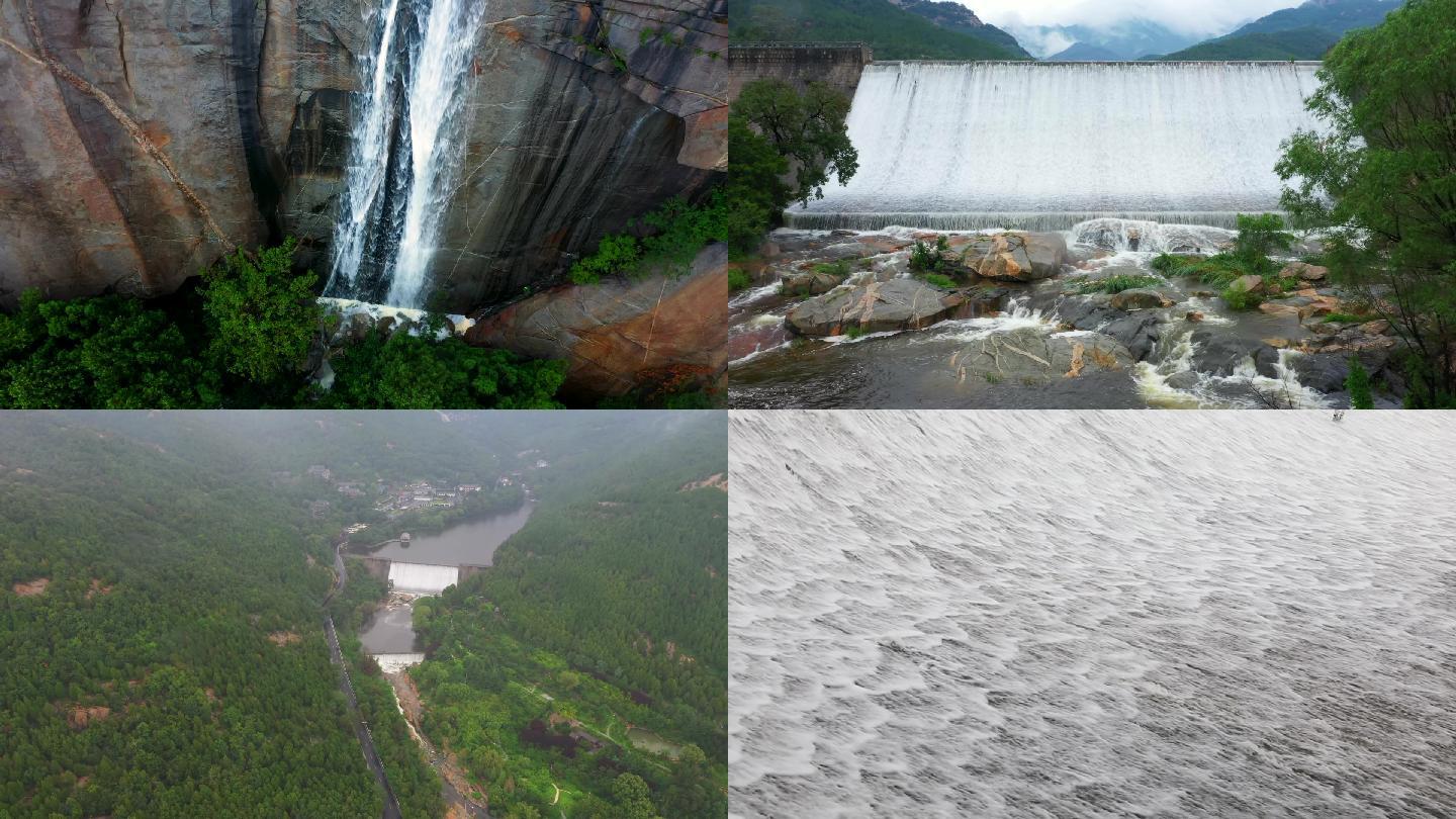 航拍雨后泰山美景