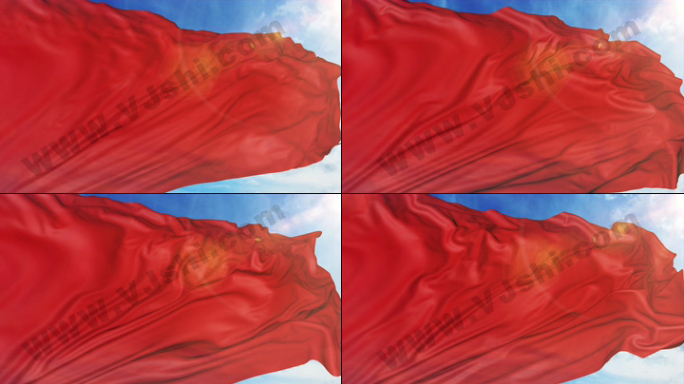 4K红旗（无缝循环）