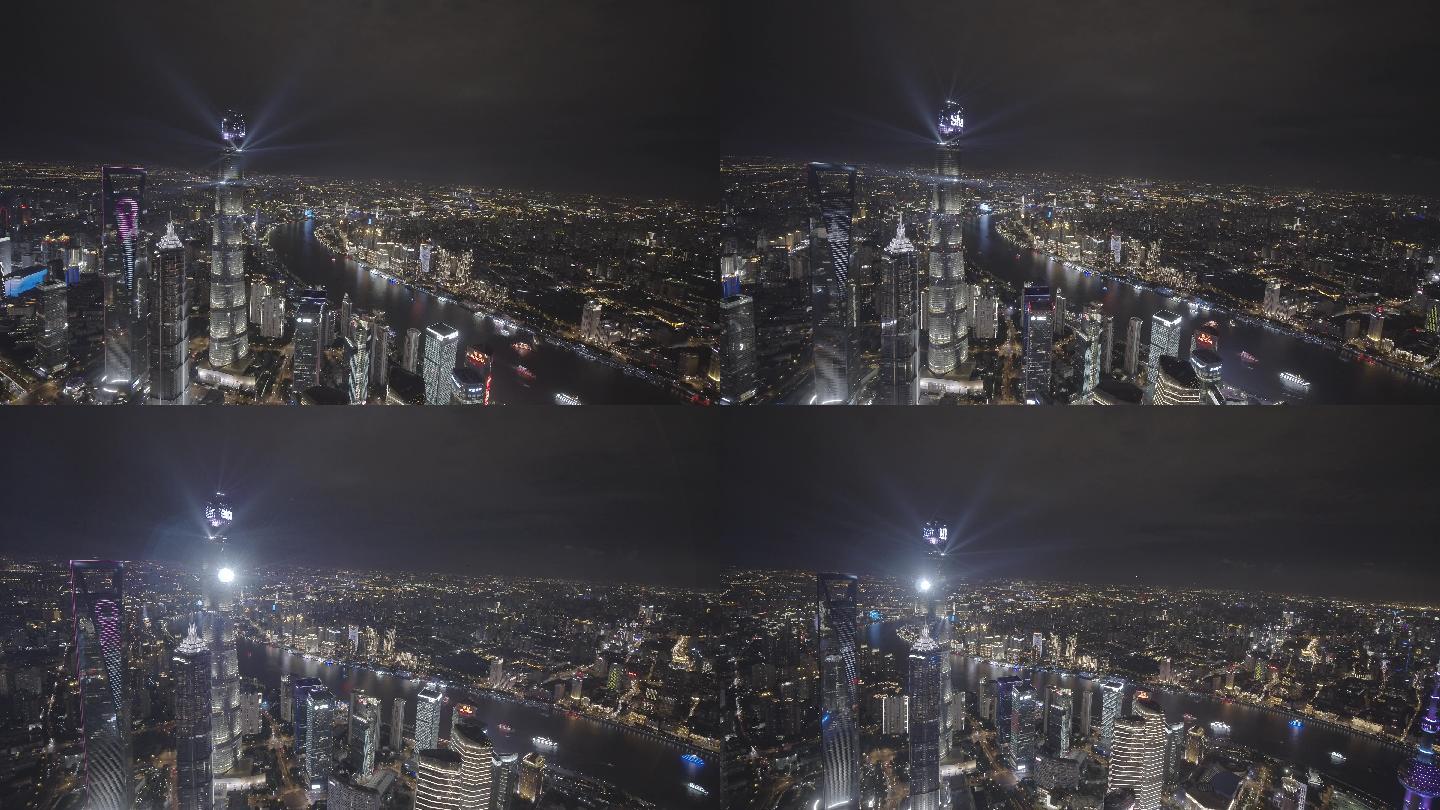 上海夜景空镜4k悟2拍摄