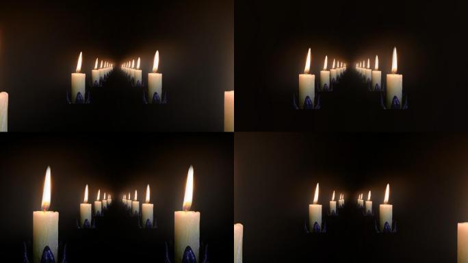 4k蜡烛燃烧