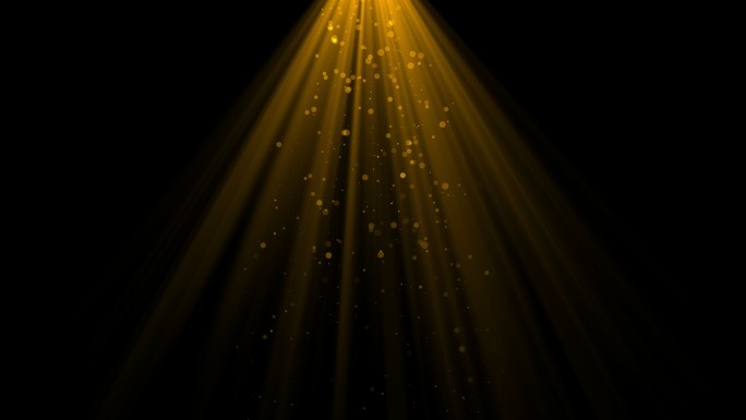 4K金色粒子顶光一束光