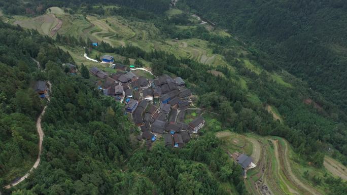 4K航拍贵州三都县怎雷村