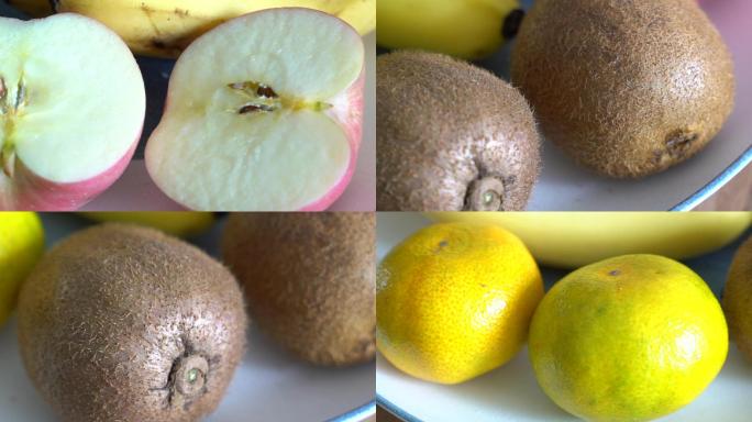 水果-果盘-苹果香猕猴桃桔子