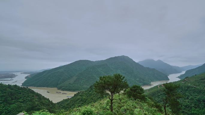 航拍广西桂平大藤峡