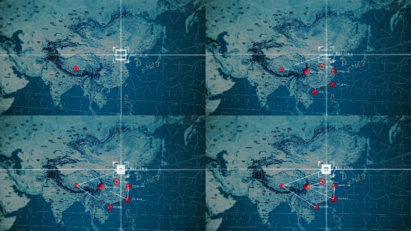 科技地图定位_AE模板下载(编号:4004982)