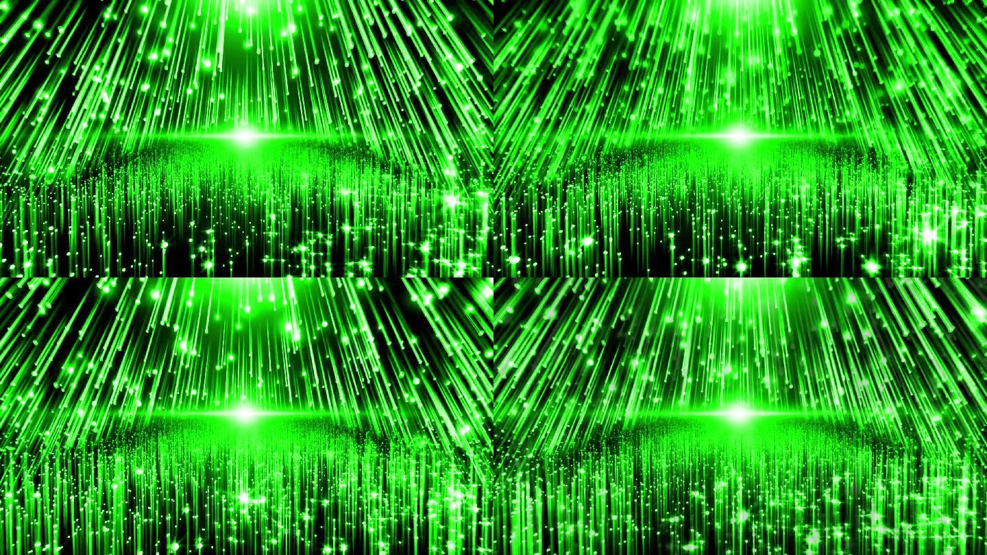 绿色粒子射线