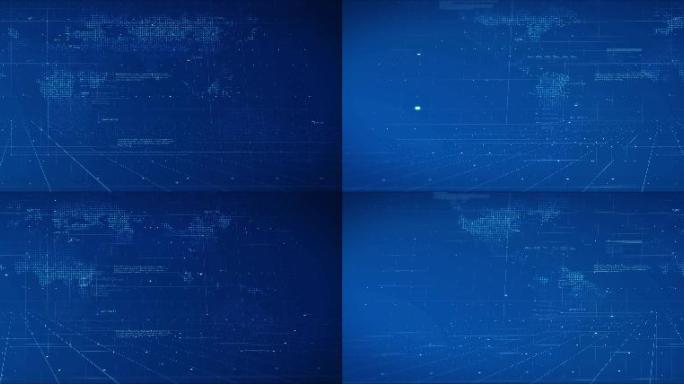 【4k】超宽屏蓝色科技空间背景