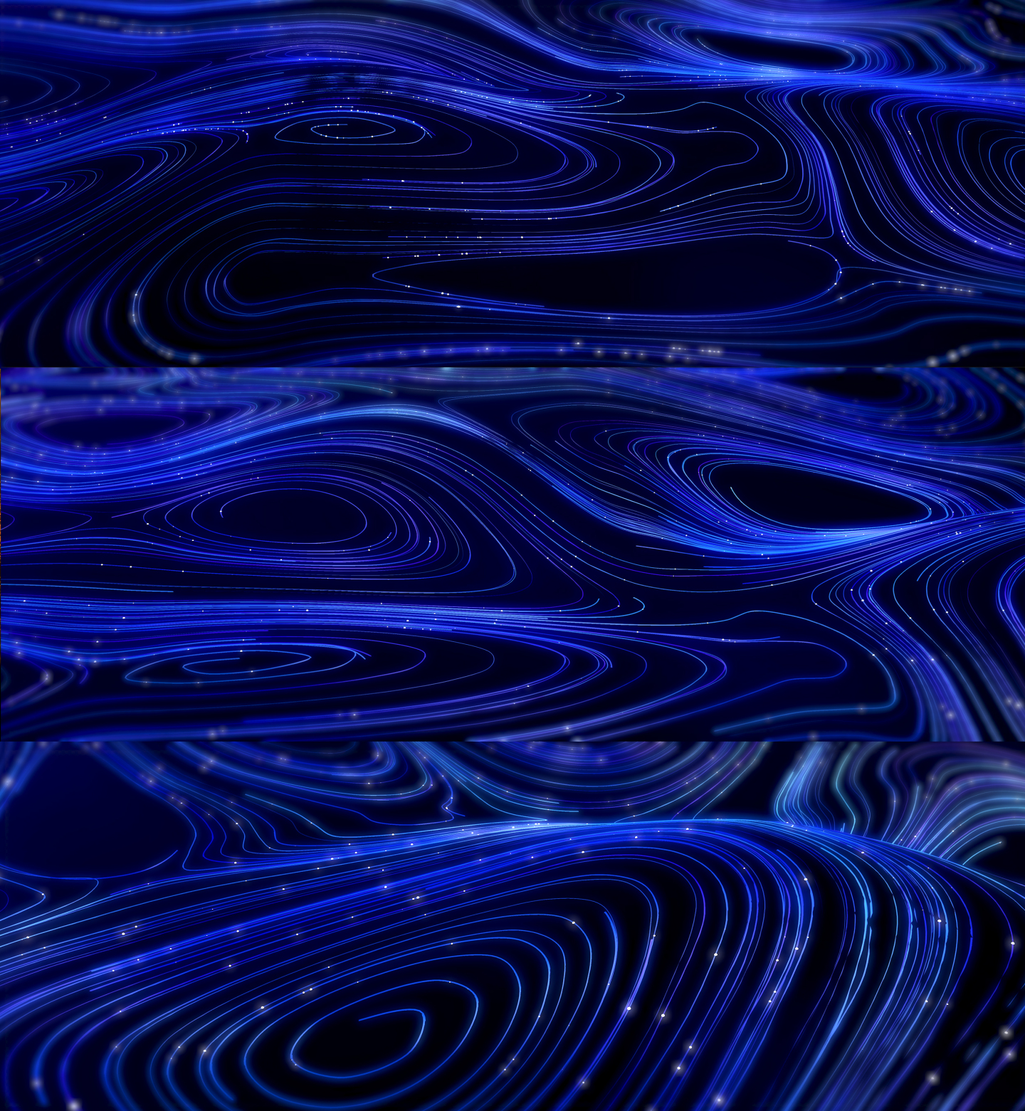 蓝色粒子抽象线条