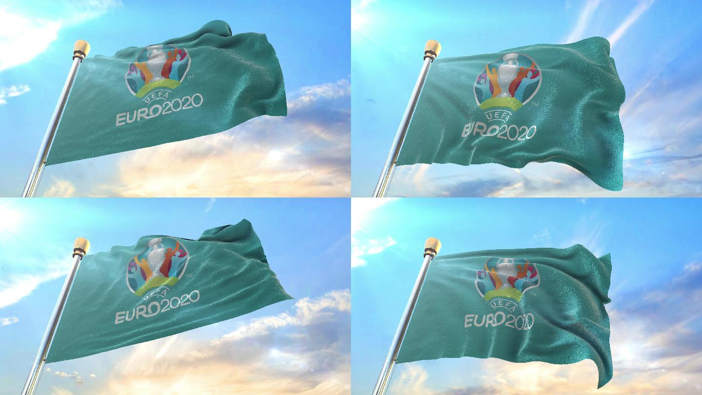 【4K】2020年欧洲足球锦标赛旗帜