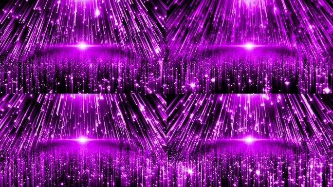 紫色浪漫动感粒子