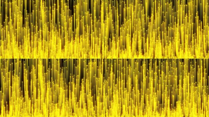 透明通道金色粒子光线视频素材