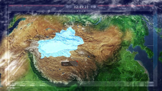 新疆定位三维地图