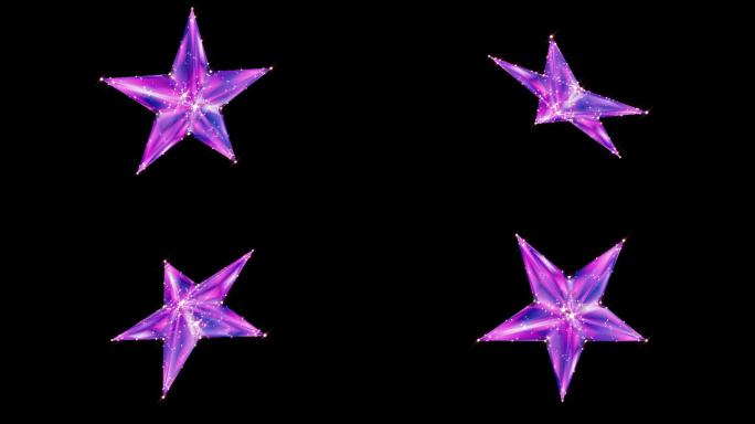 紫色五星循环