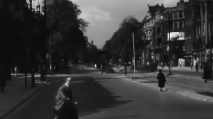 30年代柏林欧洲街景历史画面