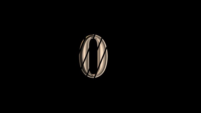数字0动画logo排版设计