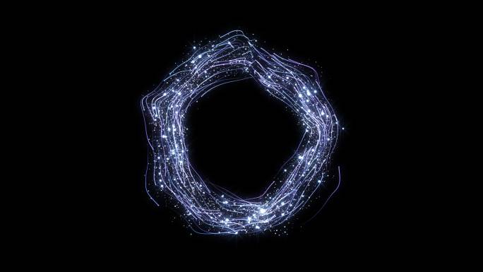 粒子圆环缠绕循环