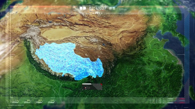 西藏定位三维地图