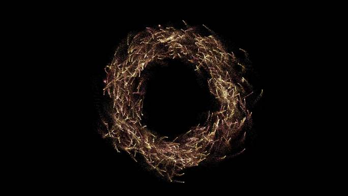 粒子火球圆环缠绕循环B