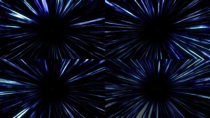 【原创】蓝色循环光线穿梭AE视频