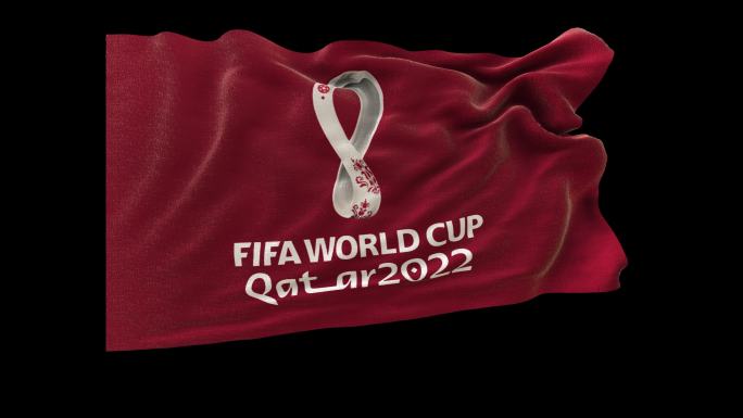 【4k】2022年卡塔尔世界杯旗帜-透明