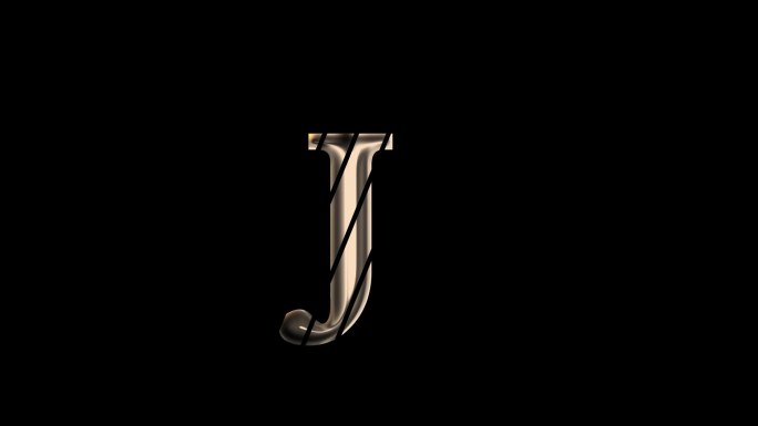 J字母logo动画排版设计