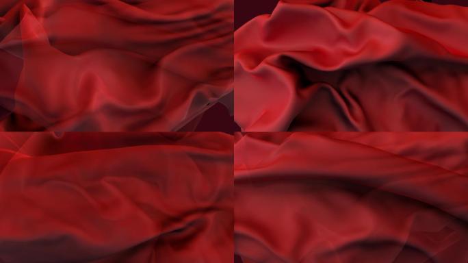 红色绸子4K背景