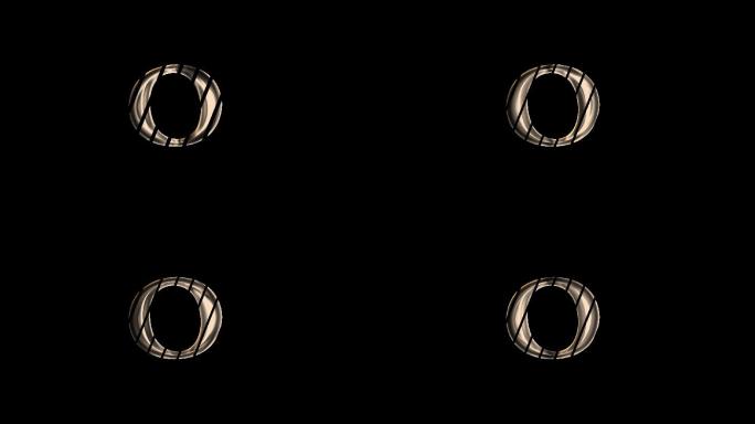 O字母logo动画排版设计