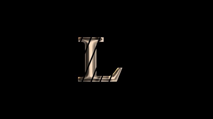 L字母logo动画排版设计