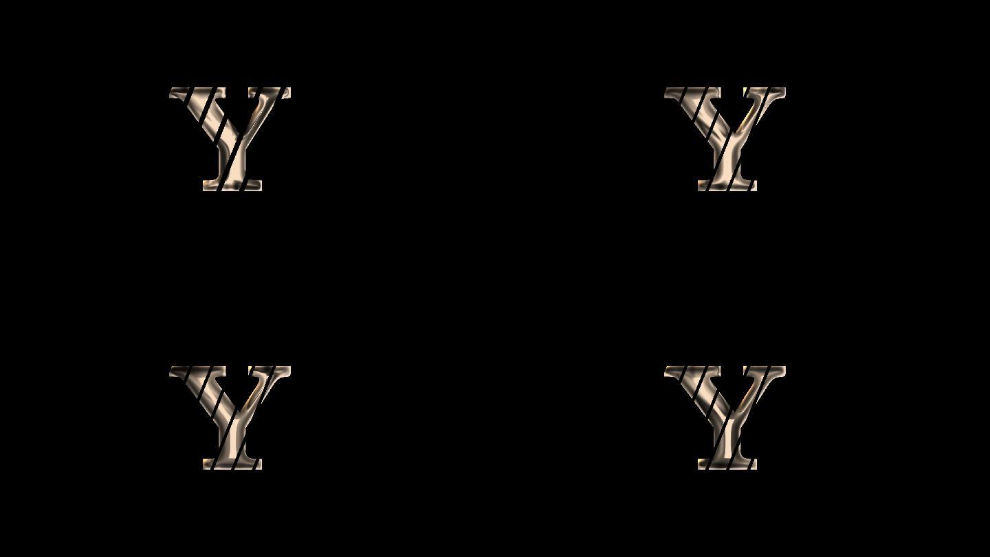 Y字母logo动画排版设计