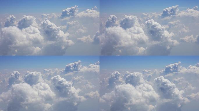 云层云海天空慢镜头特写蓝天白云