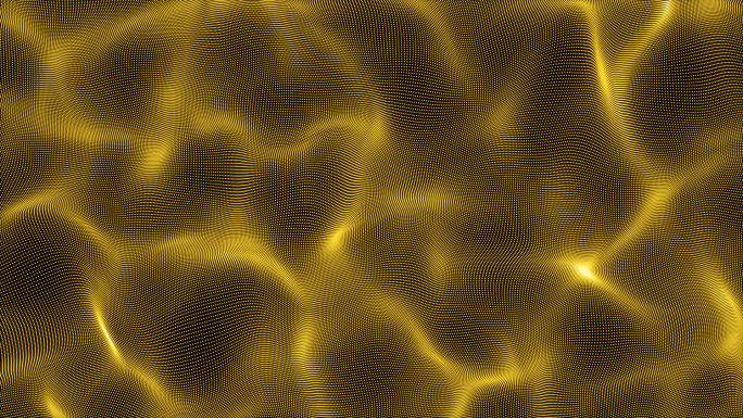 4K金色波浪粒子（无缝循环带通道）