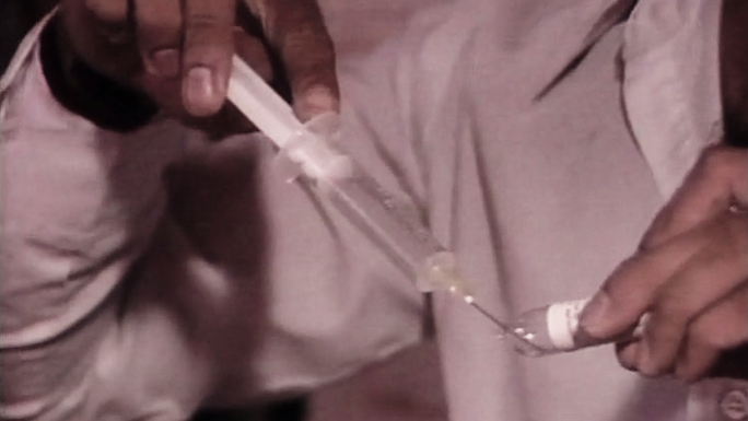 80年代 打针 接种 疫苗 疫情 医疗