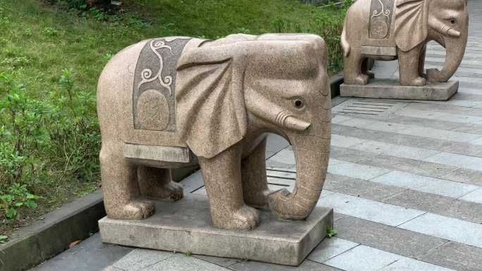 嘉阳国家矿山公园43吉象雕塑（4K）