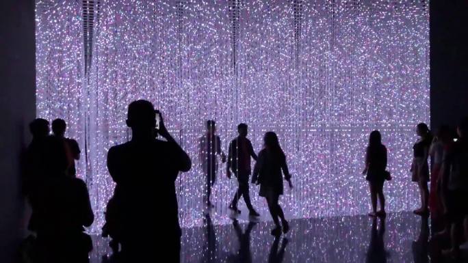 新加坡博物馆大型led灯阵列声光互动装置