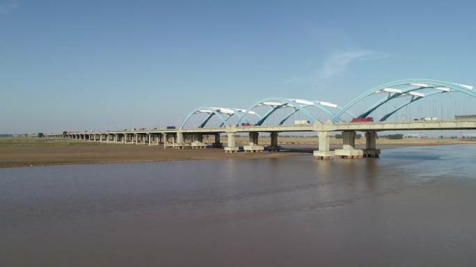 黄河大桥湿地黄河水黄河大桥刘江黄河大桥