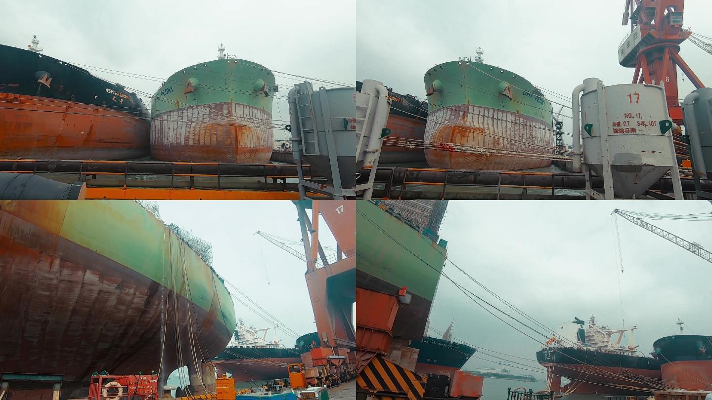 中国南海大型造船修船企业地面视频