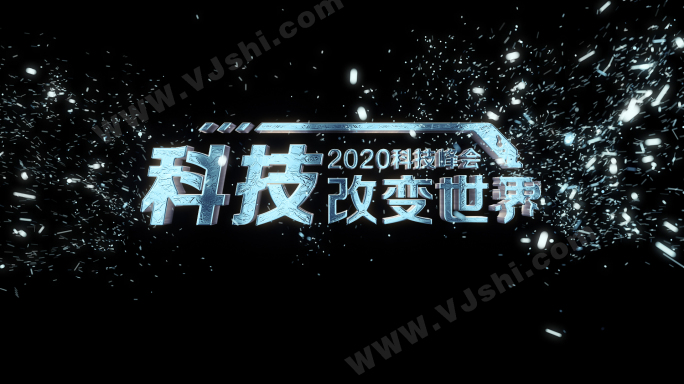 科技标题字幕（无需插件）