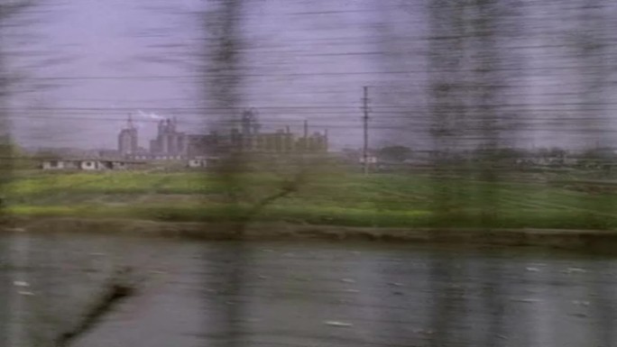 80年代90年代乘坐火车窗外风光