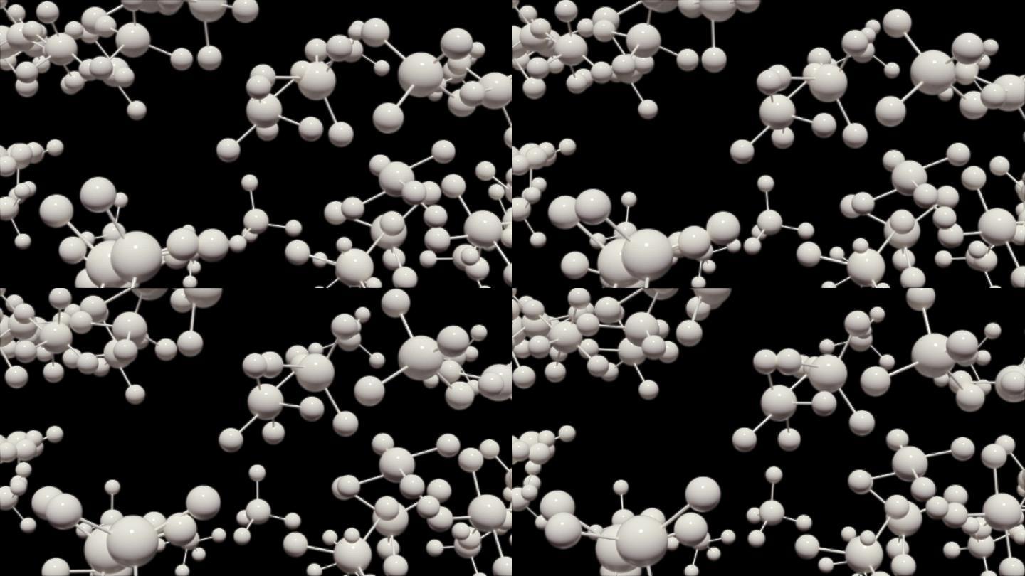 蛋白质分子结构(带alpha透明通道)