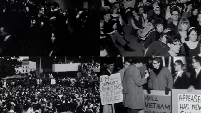 60年代70年代西方反战反对越南战争游行