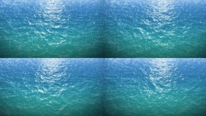 【原创】唯美蓝色海面水波纹（无缝循环）