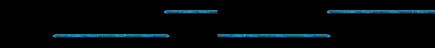 科技高铁线框穿梭穿行而过