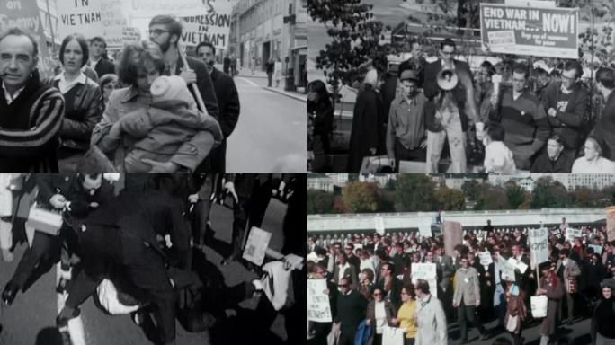 60年代70年代反战游行反对越南战争