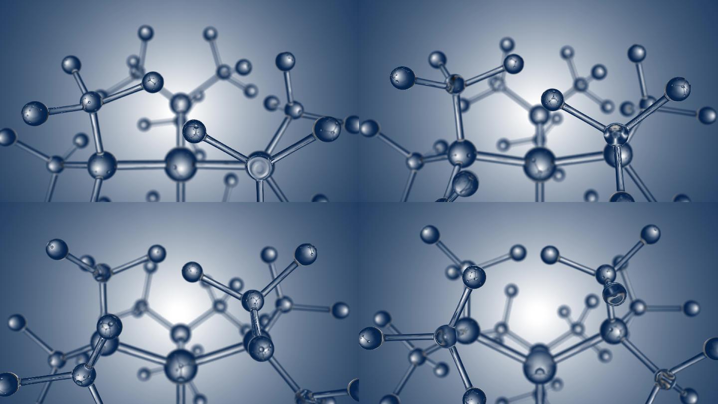 微观水晶分子模型分子结构