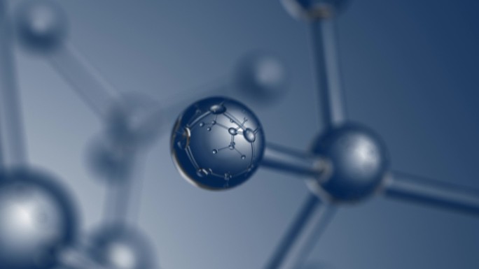 微观水晶分子模型分子结构