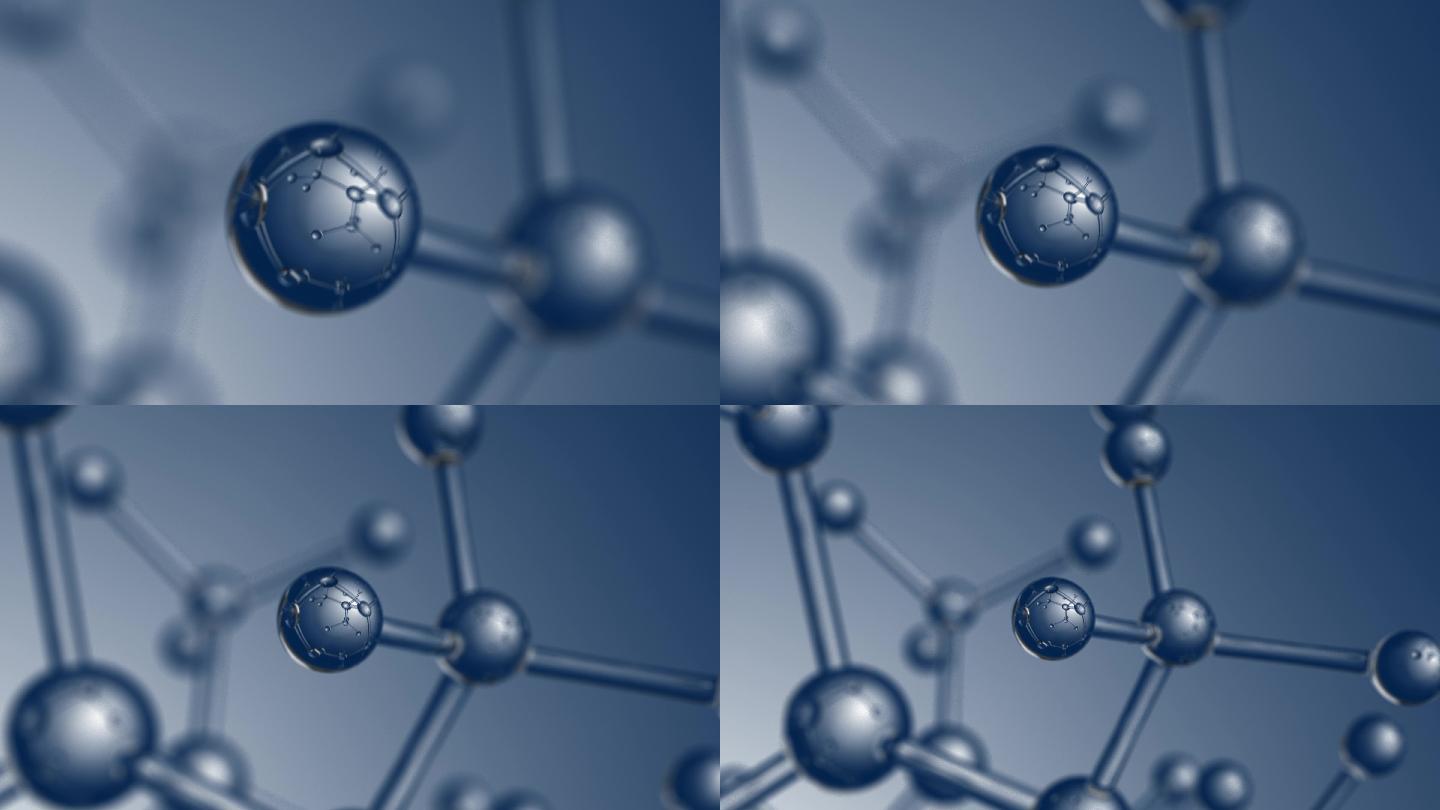 微观水晶分子模型分子结构