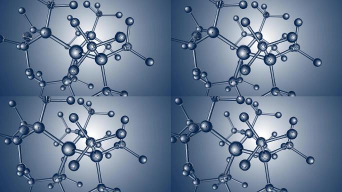 微观水晶分子模型分子结构