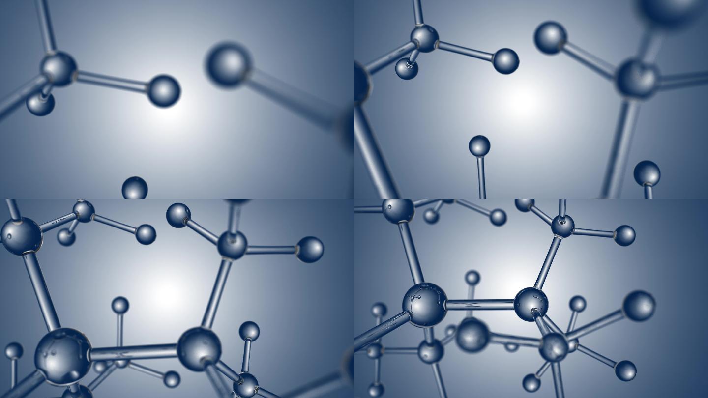 微观水晶分子模型分子结构